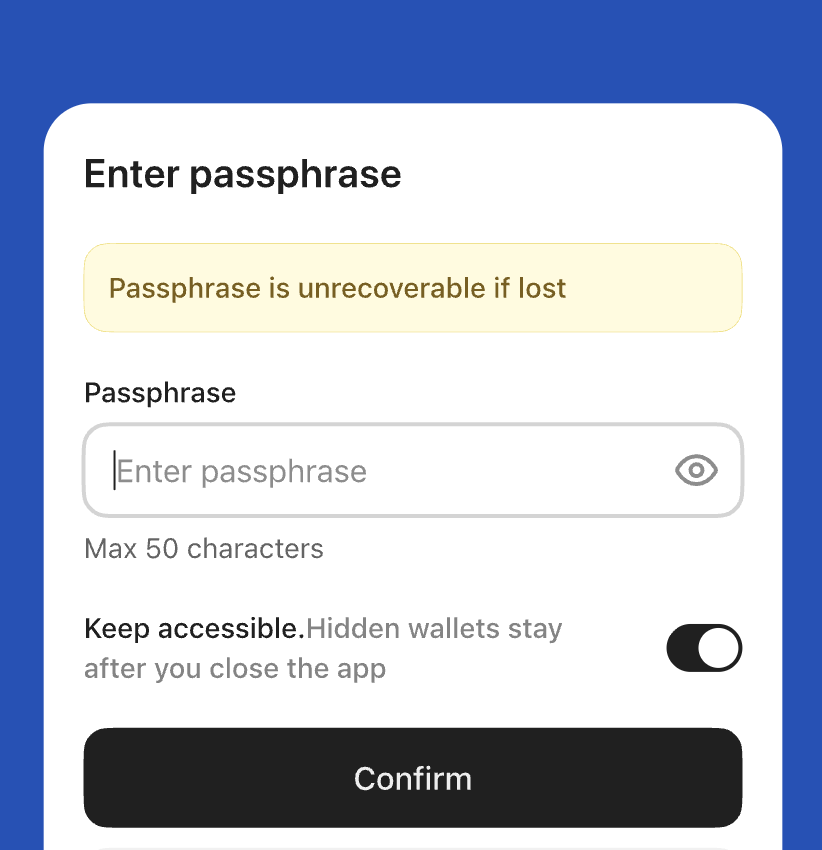 OneKey App 地址信息确认界面